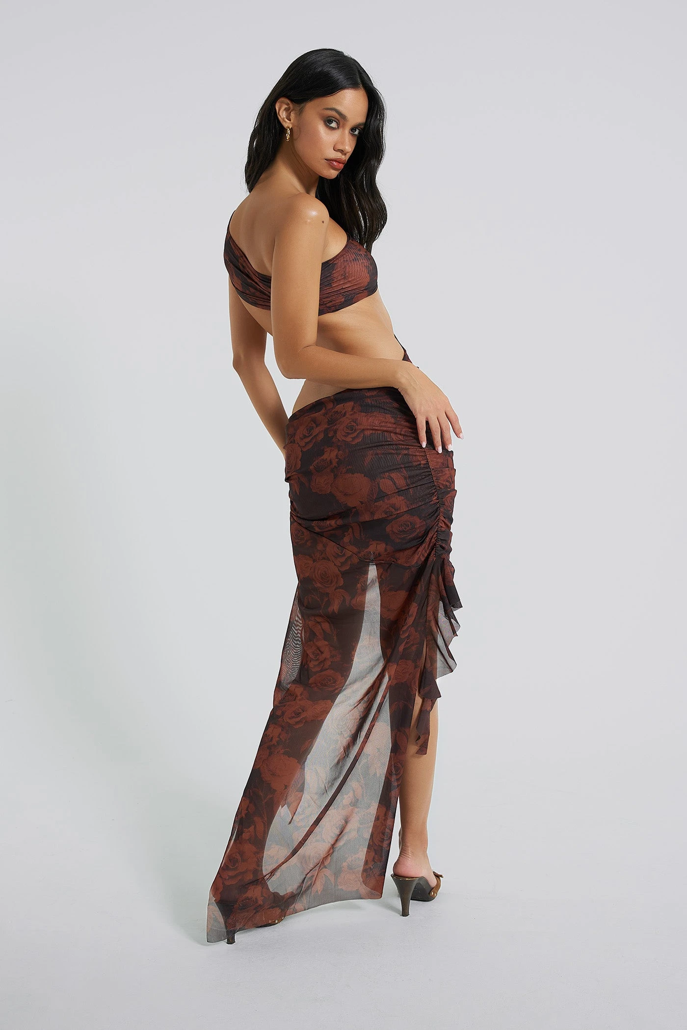 Jaded London Athena One Shoulder Draped Maxi Dress 7 Jaded London Athena One Shoulder Draped Maxi Dress - Image 5