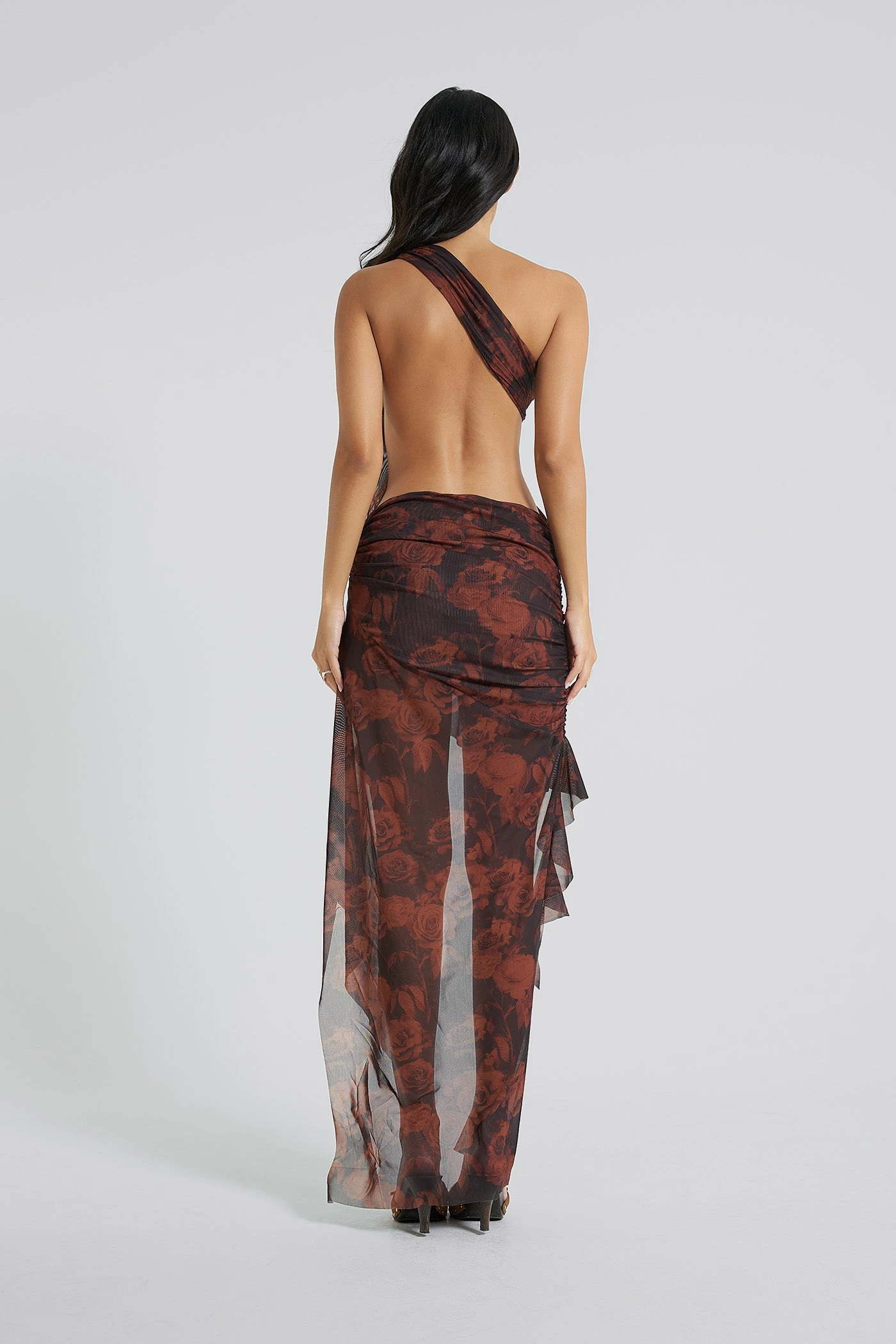 Jaded London Athena One Shoulder Draped Maxi Dress 4 Jaded London Athena One Shoulder Draped Maxi Dress - Image 2