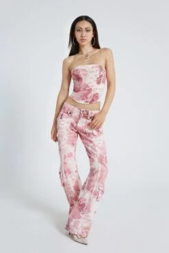 Jaded London Cherry Babygirl Denim Corset -JADEDLDN Sales JADED 28072200531