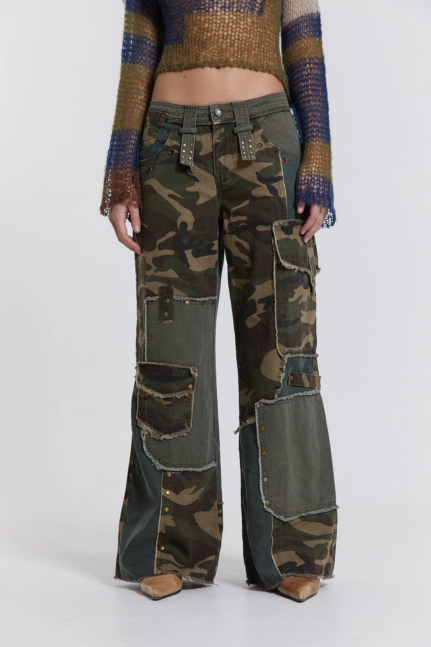 Jaded London Magna Camo Distressed Patchwork Jeans 4 Jaded London Magna Camo Distressed Patchwork Jeans - Image 2