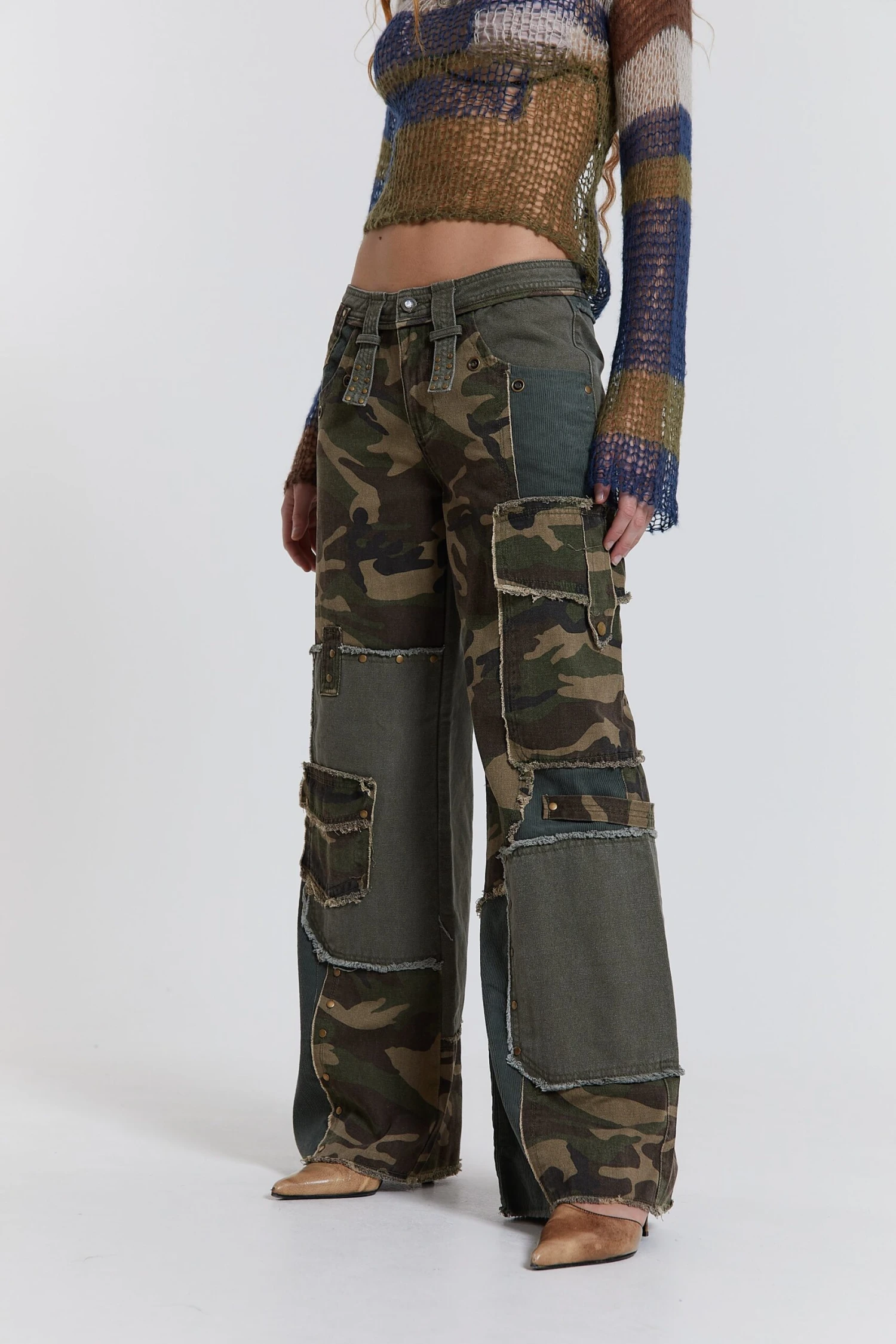 Jaded London Magna Camo Distressed Patchwork Jeans 3 Jaded London Magna Camo Distressed Patchwork Jeans