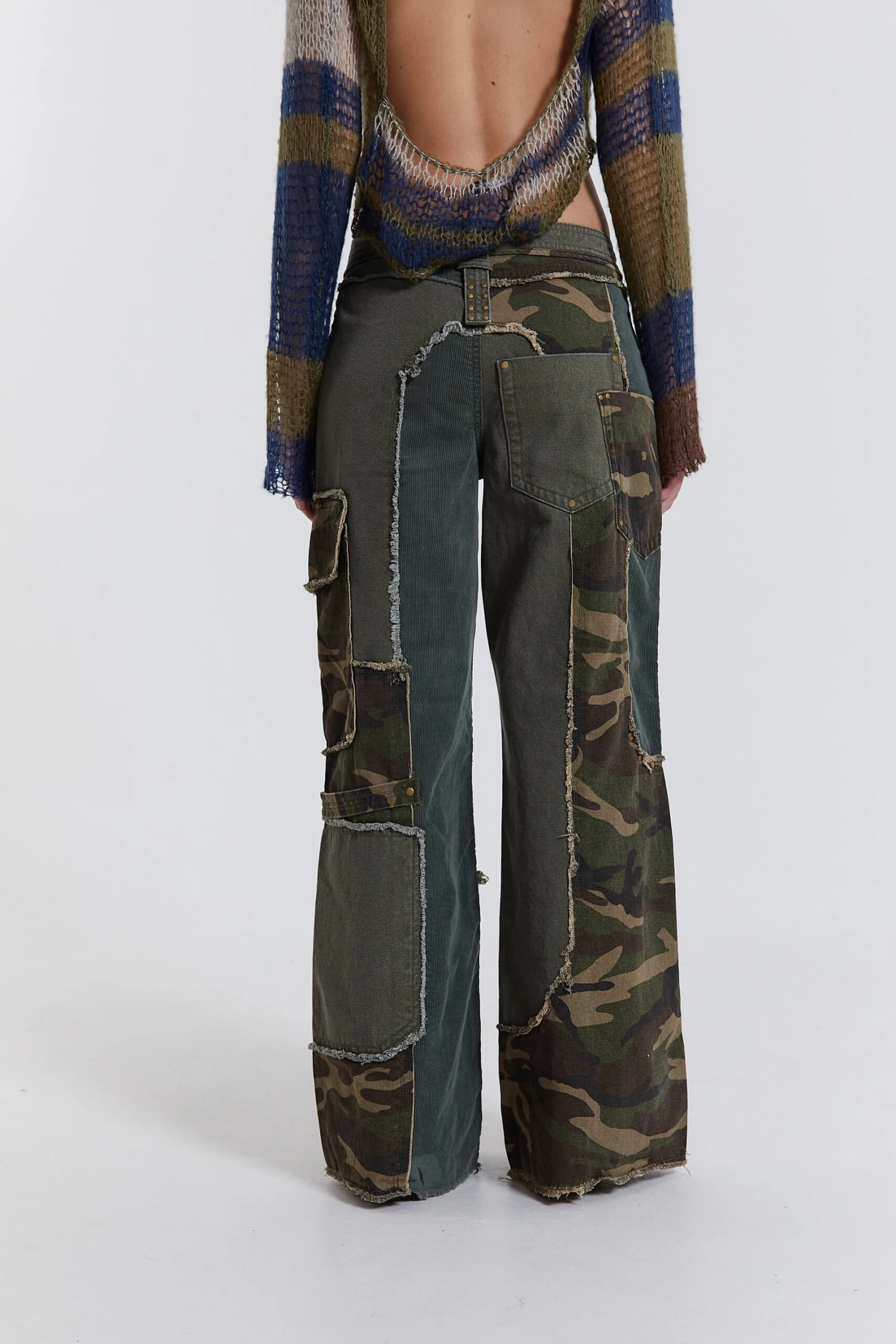 Jaded London Magna Camo Distressed Patchwork Jeans 5 Jaded London Magna Camo Distressed Patchwork Jeans - Image 3