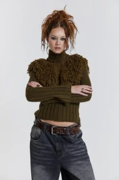 Jaded London Alder Loop Knit Zip Up Jacket -JADEDLDN Sales JWT3447 1605