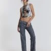Jaded London Axel Hand Painted Denim Straight Leg Jeans 2 Jaded London Axel Hand Painted Denim Straight Leg Jeans -JADEDLDN Sales JWT3447 1683