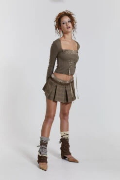 Jaded London Arabella Pointelle Bustier Top -JADEDLDN Sales JWT3447 18301 2