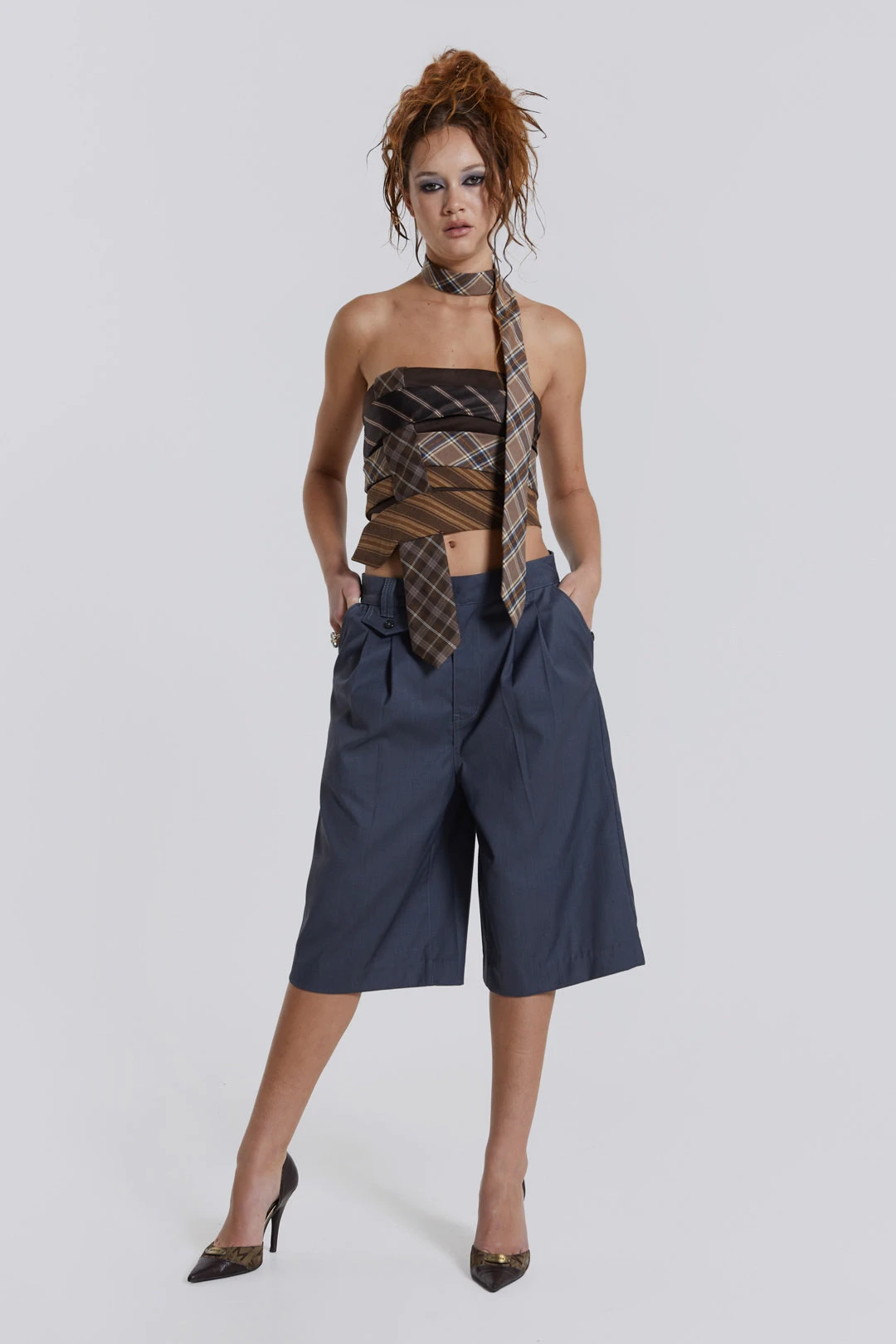 Jaded London Coltraine Tailored Wide Leg Shorts 3 Jaded London Coltraine Tailored Wide Leg Shorts