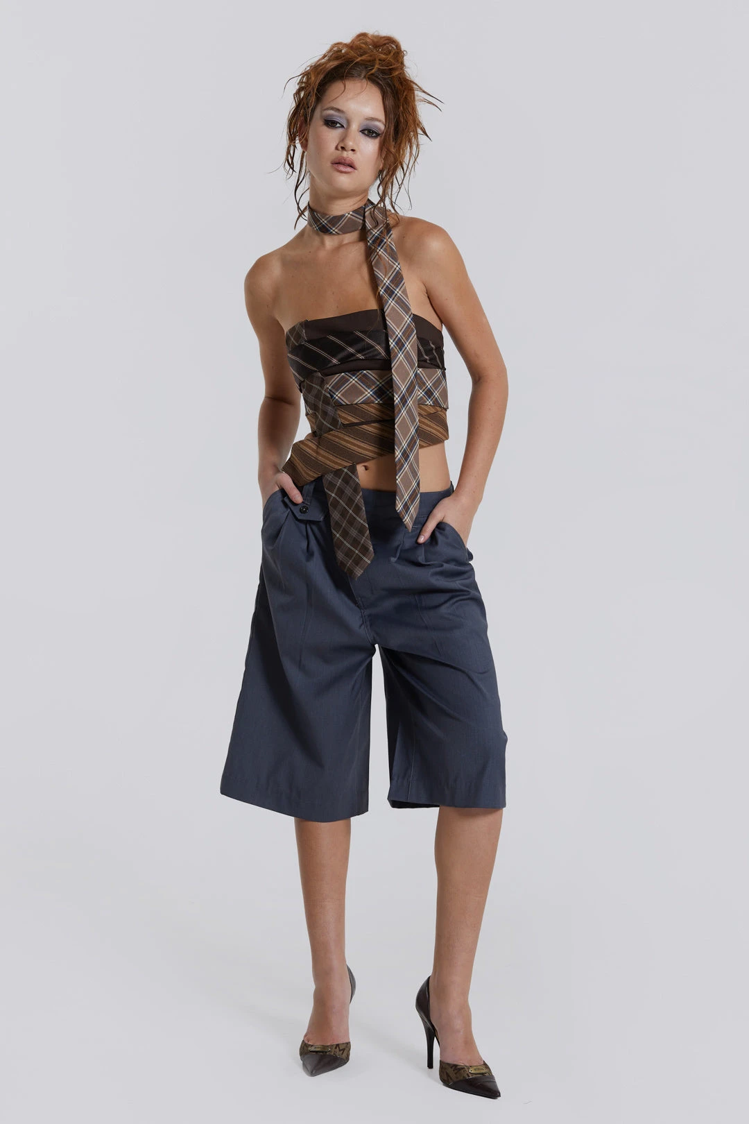 Jaded London Coltraine Tailored Wide Leg Shorts 7 Jaded London Coltraine Tailored Wide Leg Shorts - Image 5