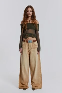 Jaded London Sand Colossus Baggy Jeans -JADEDLDN Sales JWT3447 7221