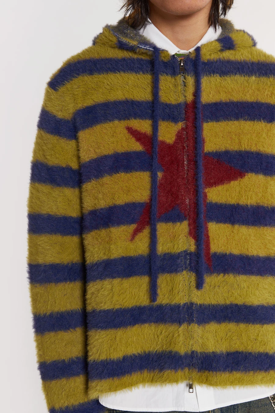 Sonic Stripe Knit Hoodie 4 Sonic Stripe Knit Hoodie - Image 2
