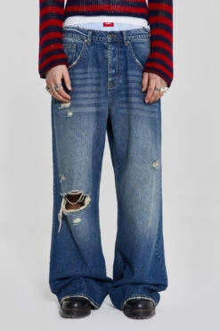 Vintage Blue Colossus Flare Jeans