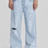 Bleached Blue Colossus Flare Jeans -JADEDLDN Sales MENS23 30830