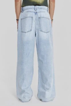 Bleached Blue Colossus Flare Jeans -JADEDLDN Sales MENS23 30849