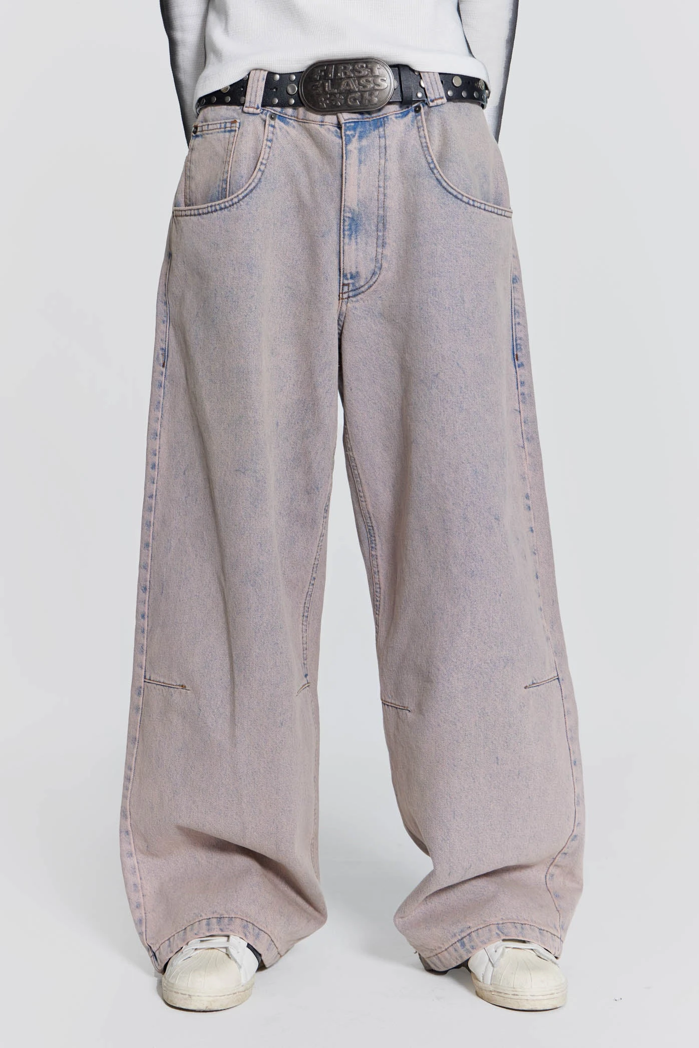 Pink Wash Acid Colossus Baggy Jeans 3 Pink Wash Acid Colossus Baggy Jeans