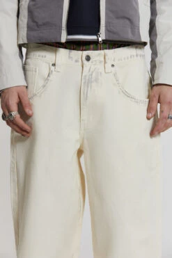 Dirty White Colossus Baggy Jeans -JADEDLDN Sales MENSSPRINGEDIT2900