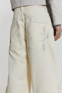 Dirty White Colossus Baggy Jeans -JADEDLDN Sales MENSSPRINGEDIT2921