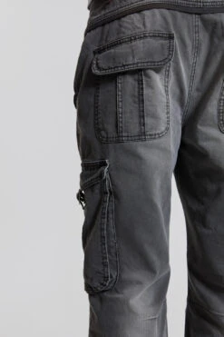 Grey Slub Denim Cargos 10 Grey Slub Denim Cargos -JADEDLDN Sales MENSSPRINGEDIT3116