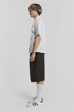 Charcoal Check Fairway Shorts -JADEDLDN Sales MENSSPRINGEDIT3405