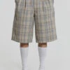Stone Check Fairway Shorts -JADEDLDN Sales MENSSPRINGEDIT3445