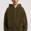 NTRLS Moss Oversized Zip Through Hoodie -JADEDLDN Sales NTRLSECOM00932