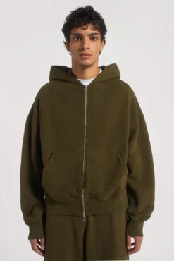 NTRLS Moss Oversized Zip Through Hoodie