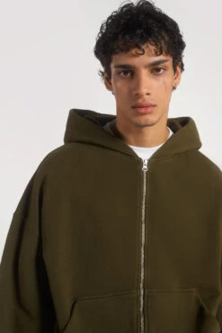 NTRLS Moss Oversized Zip Through Hoodie -JADEDLDN Sales NTRLSECOM00972