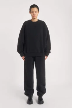 NTRLS Dust Black Crew Neck Sweatshirt -JADEDLDN Sales NTRLSECOM1905