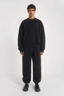 NTRLS Dust Black Crew Neck Sweatshirt -JADEDLDN Sales NTRLSECOM2116