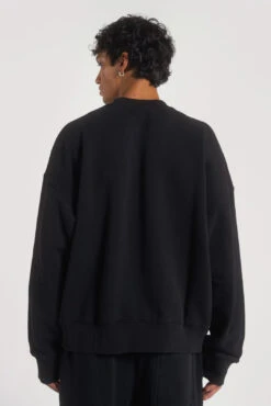 NTRLS Dust Black Crew Neck Sweatshirt -JADEDLDN Sales NTRLSECOM2156