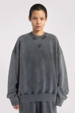 NTRLS Chrome Grey Crew Neck Sweatshirt 19 NTRLS Chrome Grey Crew Neck Sweatshirt -JADEDLDN Sales NTRLSECOM2212