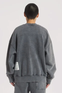 NTRLS Chrome Grey Crew Neck Sweatshirt 22 NTRLS Chrome Grey Crew Neck Sweatshirt -JADEDLDN Sales NTRLSECOM2244