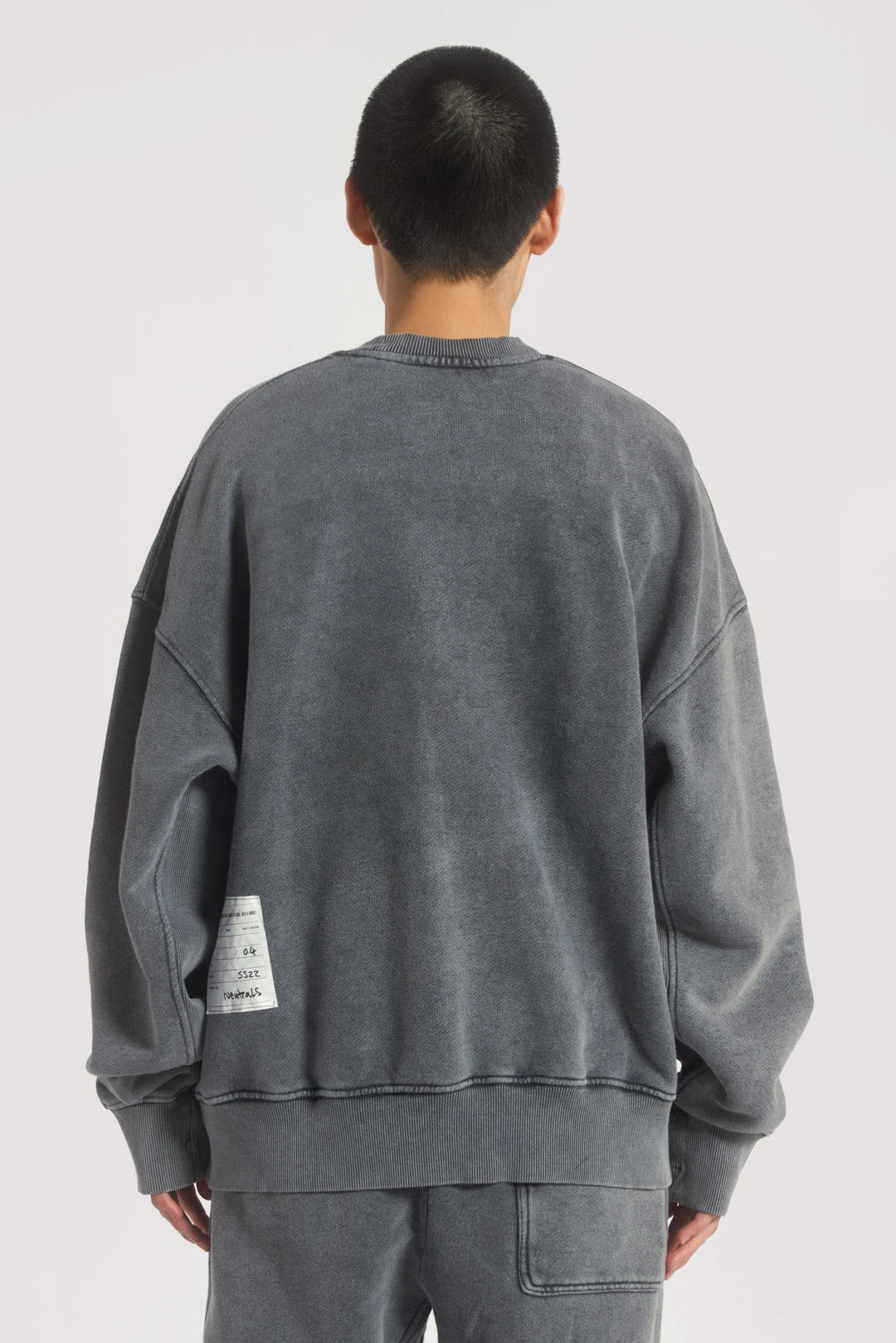 NTRLS Chrome Grey Crew Neck Sweatshirt 9 NTRLS Chrome Grey Crew Neck Sweatshirt - Image 7
