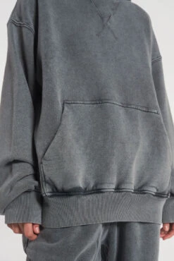 NTRLS Chrome Grey Oversized Hoodie -JADEDLDN Sales NTRLSECOM2458