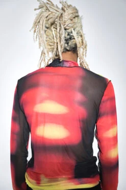 Hatred Mesh Top -JADEDLDN Sales REDMESHLS3
