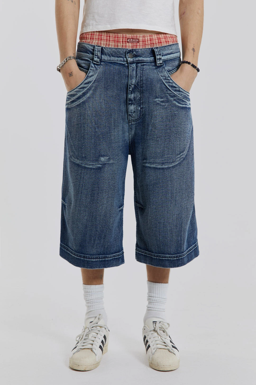 Axle Acid Wash Denim Jorts 3 Axle Acid Wash Denim Jorts