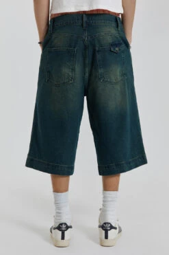 Axle Sandblast Denim Jorts -JADEDLDN Sales RESHOOTSAGAIN02501