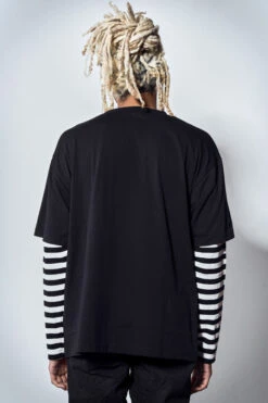 Retina T-Shirt -JADEDLDN Sales STRIPEDLONGSLEEVEEYEPRINT3
