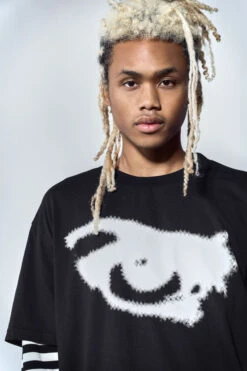 Retina T-Shirt -JADEDLDN Sales STRIPEDLONGSLEEVEEYEPRINT4