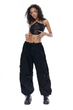Jaded London Black Parachute Cargo Pants -JADEDLDN Sales UntitledSession3726 1024x1024 ce61dce3 103a 43a3 846c 06891e476fea