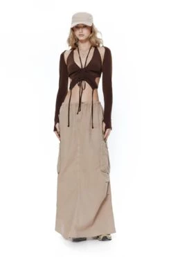 Jaded London Parachute Maxi Skirt