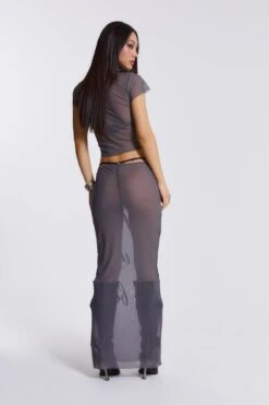 Spoiled Rotten Mesh Maxi Skirt -JADEDLDN Sales WOMENS2275
