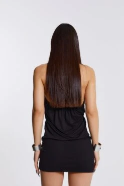 Jaded London Noir Draped Mini Dress -JADEDLDN Sales WOMENS2534