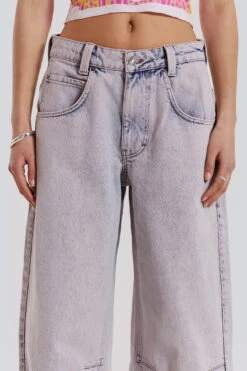 Jaded London Pink Wash Acid Colossus Baggy Jeans -JADEDLDN Sales WW00762 2