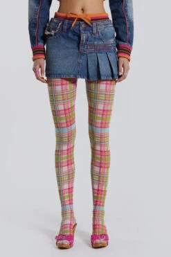 Jaded London Sherbet Denim Side Pleat Mini Skirt -JADEDLDN Sales WW01731 f220c894 6878 4745 b8c0 ca5569ea25b6