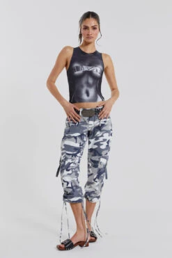 Jaded London Camo Capri Cargos -JADEDLDN Sales WW01852