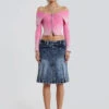 Jaded London The Hills Denim Midi Skirt -JADEDLDN Sales WW03742