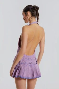 Jaded London Malibu Plunge Denim Mini Dress 12 Jaded London Malibu Plunge Denim Mini Dress -JADEDLDN Sales WW06452