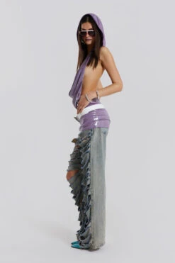 Jaded London 6am Metallic Backless Mini Dress -JADEDLDN Sales WW1666