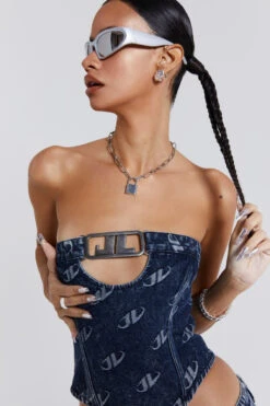 Jaded London Monogram Strapless Corset Top 13 Jaded London Monogram Strapless Corset Top -JADEDLDN Sales blueprint20212