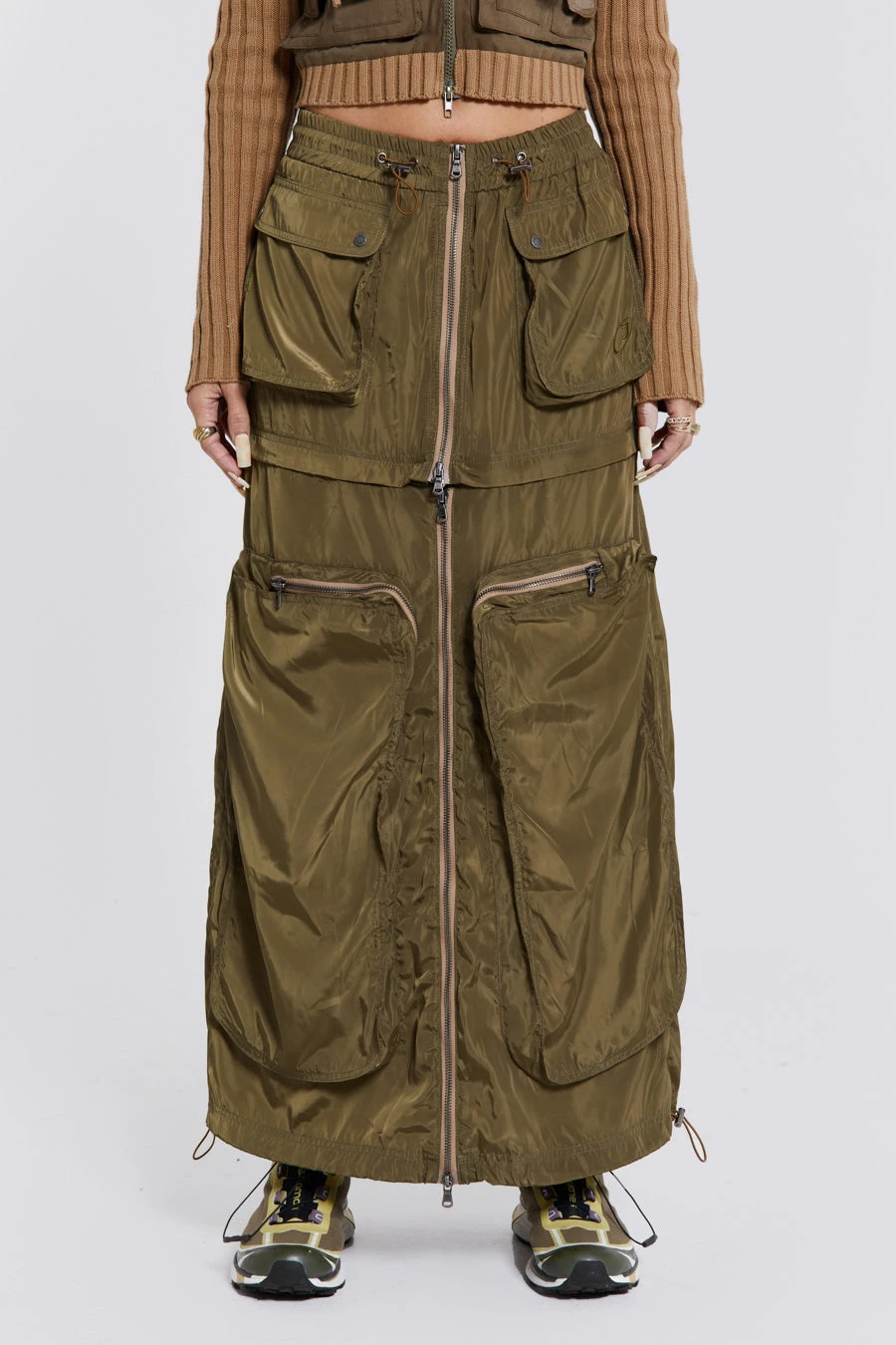 Jaded London Madison 2 In 1 Cargo Maxi Skirt 10 Jaded London Madison 2 In 1 Cargo Maxi Skirt - Image 8
