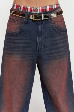 Deep Red Colossus Jeans -JADEDLDN Sales menswear1659